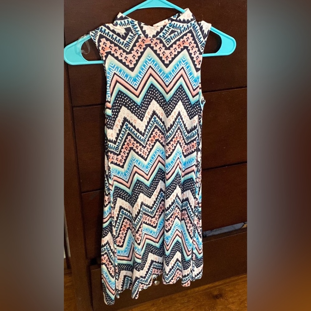 Justice girls printed dress size 8/10